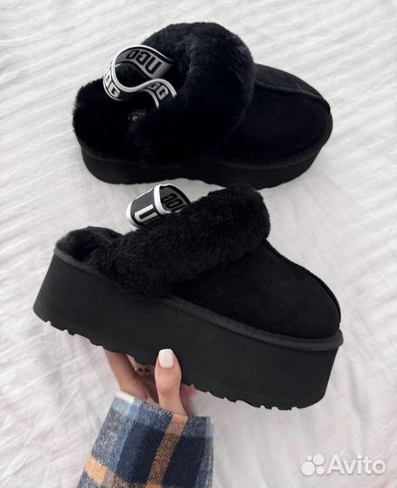 Ugg funkette suede платформа черные