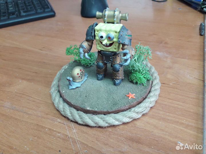 Диорама Sponge Bob в стиле стим панк