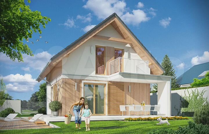 Дом 110 м² на участке 5 сот.