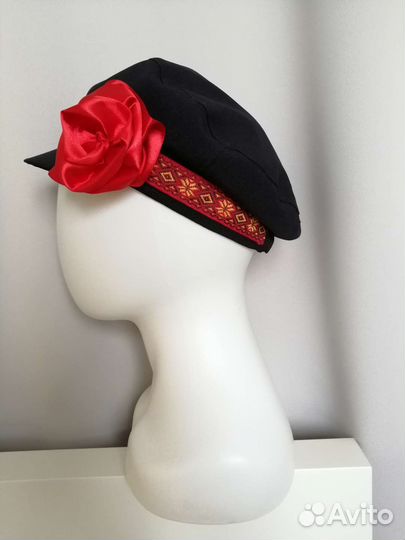 Картуз детский со съёмным цветком (53-55)