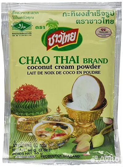 Сухое кокосовое молоко chao thai 60 гр
