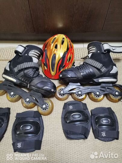 Роликовые коньки с защитой