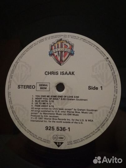 Chris REA,Chris Isaak 5 L.P