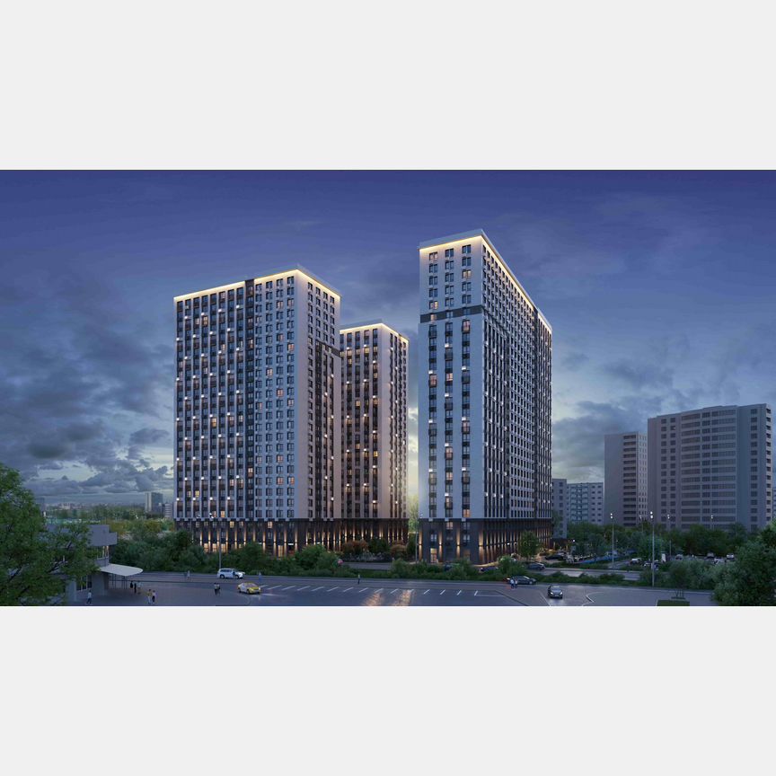 2-к. квартира, 53 м², 14/25 эт.
