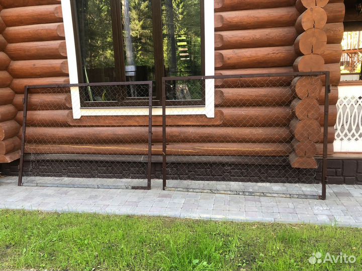 Ворота с калиткой распашные