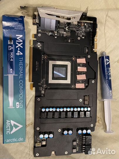 Msi gtx 1080 ti armor, новые прокладки, паста