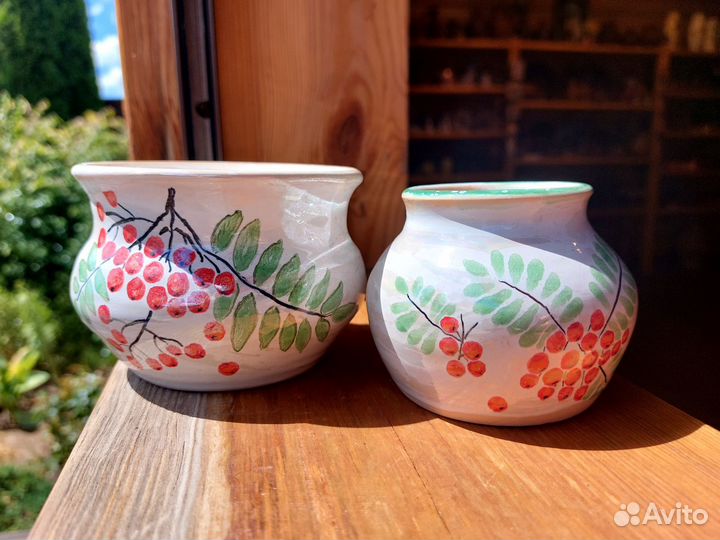 Сувениры с и посуда с рябиной
