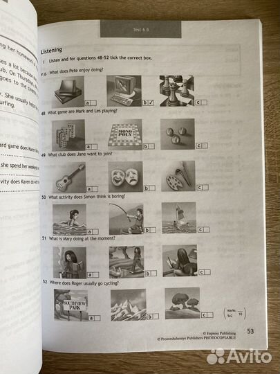 Spotlight 6 класс (test booklet)