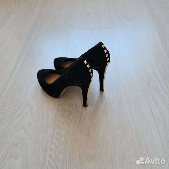 Туфли натуральная замша 39