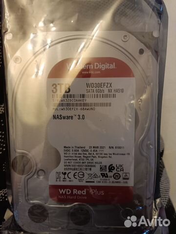 WD Red Plus 3Tb Nas HardDrive WD30efzx