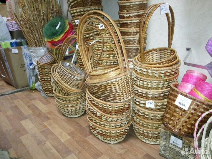 Плетеная посуда бамбук арт. 1100с