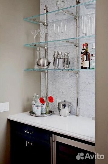 Полки из стекла