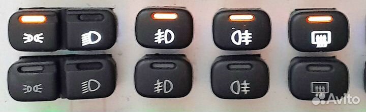 Кнопки с пересветом ваз 2114, комплект