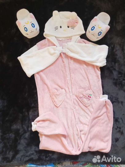 Пижама кигуруми и тапочки