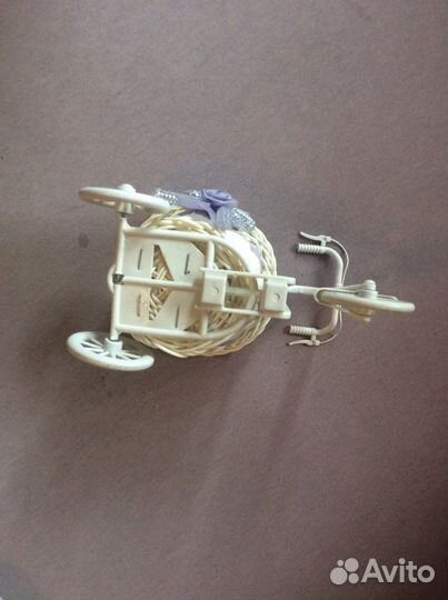 Кашпо велосипед новое пластик