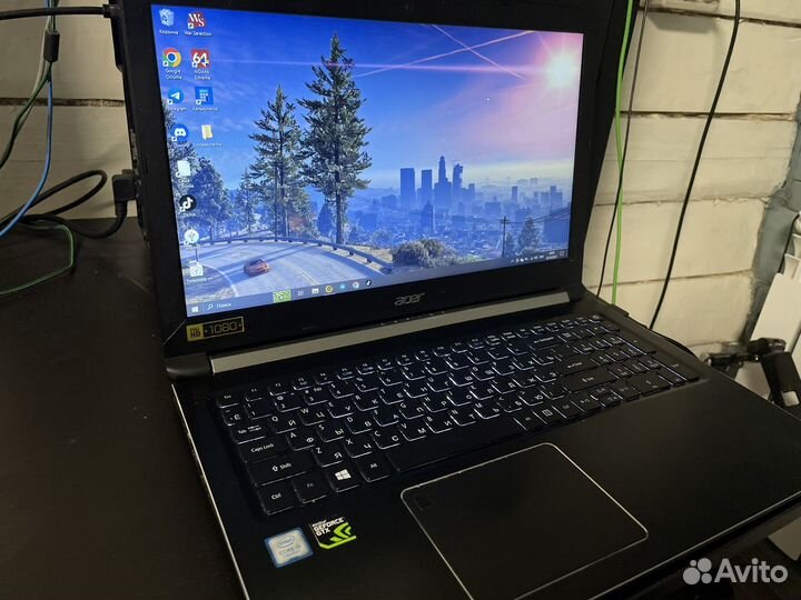 Игровой ноутбук Acer i5/6gb/gtx1050