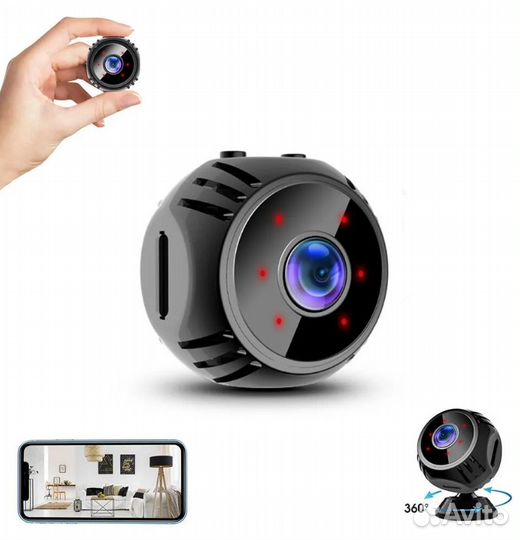 Беспроводная мини видеокамера Wi-Fi W8