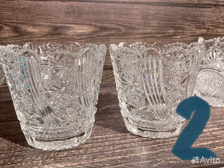Хрусталь СССР винтаж вазы салатники конфетницы