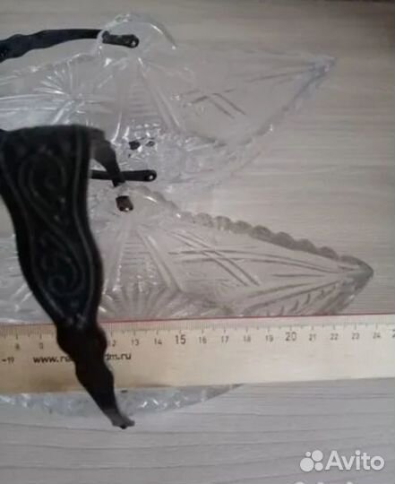 Салатник бокалы конфетница СССР цветное стекло