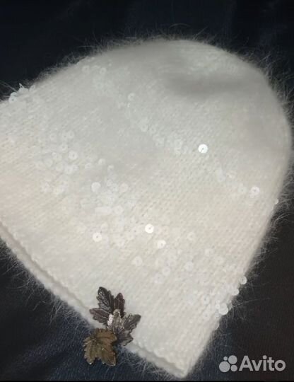 Шапка бини из пуха норки