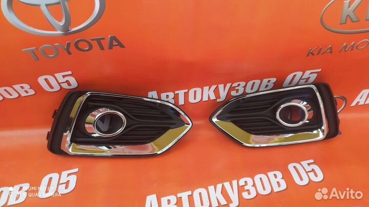 Оправа туманки под линзы на Хендай Солярис 17г