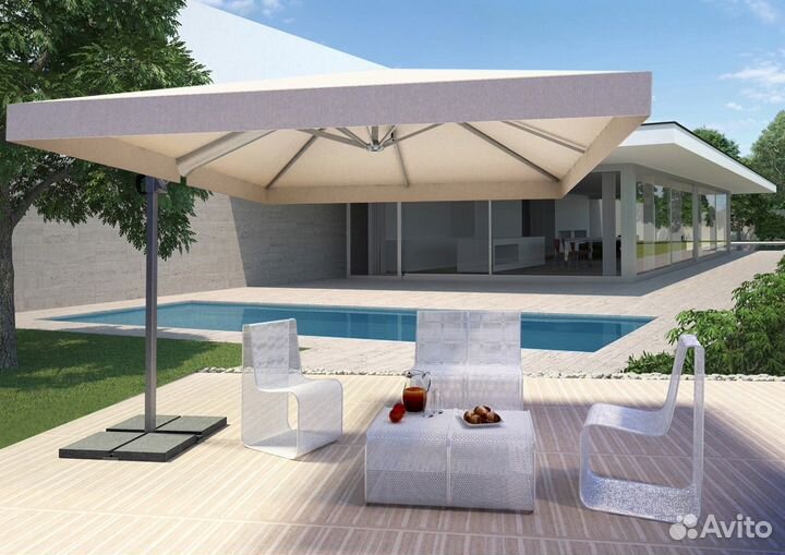 Зонт летний от солнца и дождя садовый