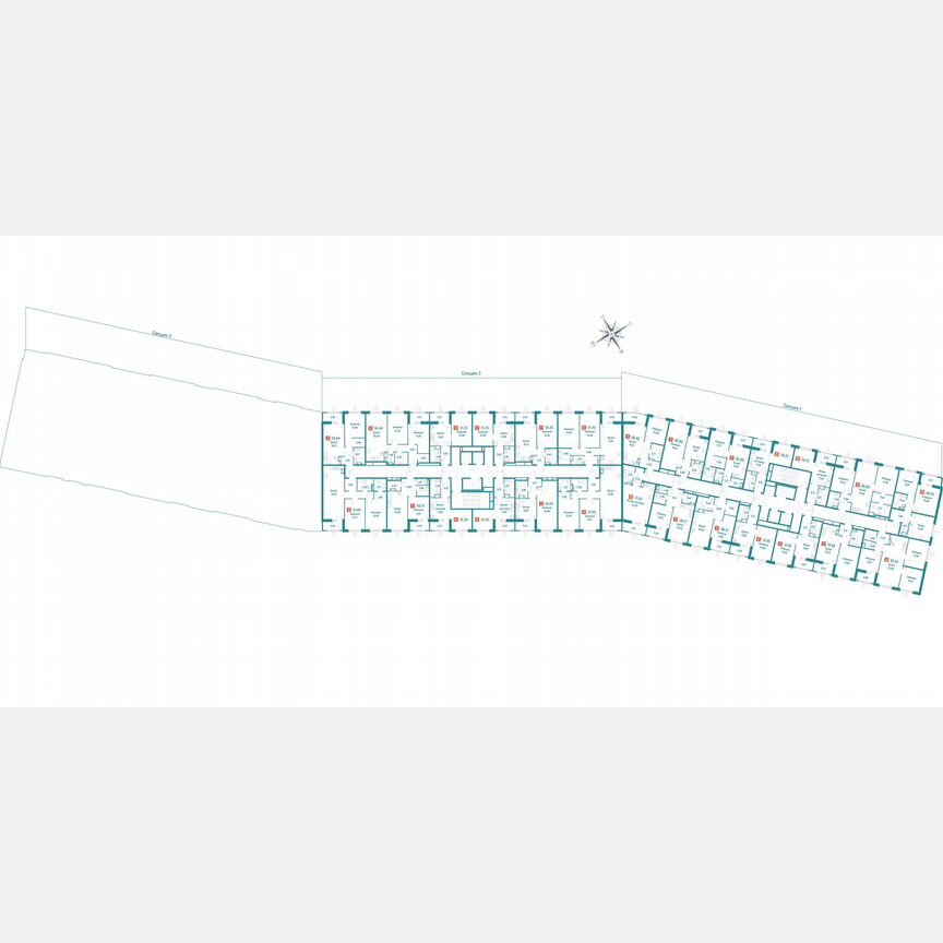 2-к. квартира, 61,6 м², 16/18 эт.