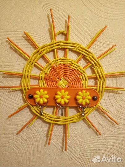 Ключница ручной работы из эколозы