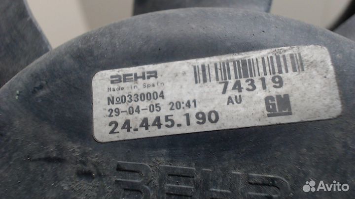 Вентилятор радиатора Opel Corsa C, 2005