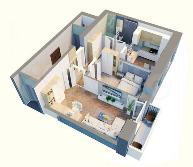 2-к. квартира, 48,1 м², 3/5 эт.