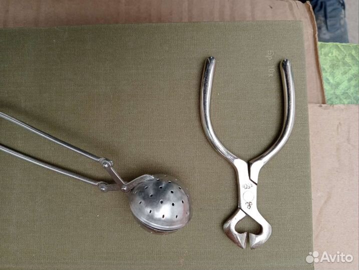 Щипцы и заварник для чая. Винтаж. СССР