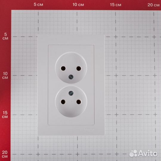 Розетка с рамкой ATN000120 двойная скрытая установ