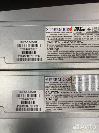 Блок питания Supermicro PWS-704P-1R 750W