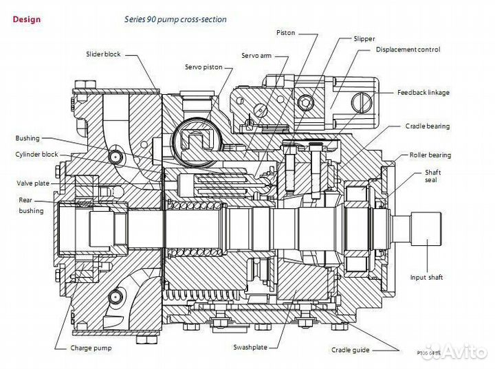 Упор для гидронасоса Sauer Danfoss 90R/L130