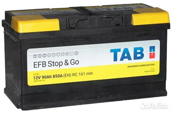 Аккумулятор TAB EFB stop & GO 90Ач 850А