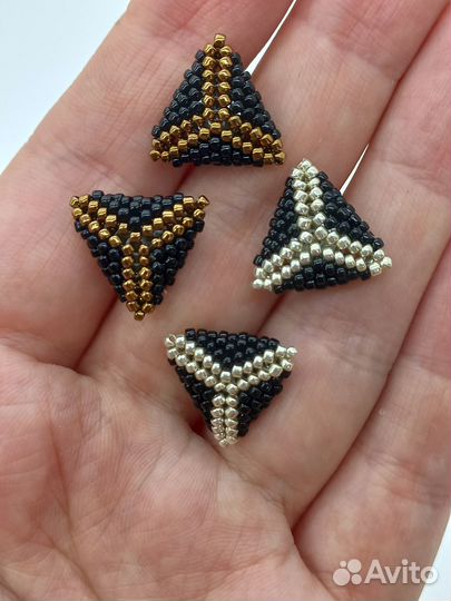 Сережки из бисера