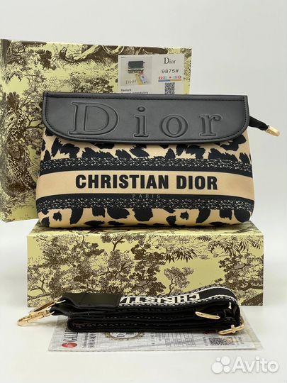 Сумка Christian Dior леопардовая