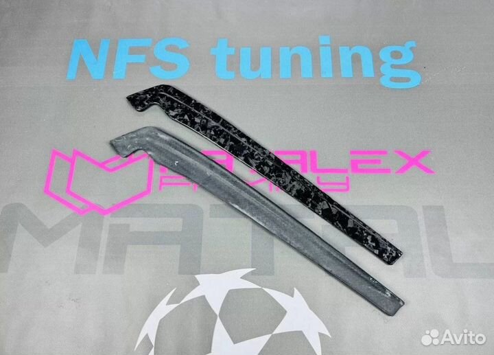 Карбоновые мини лезвия на BMW 5 G30/ M5 F90 ковка