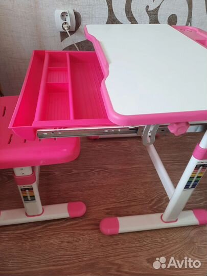 Растущая парта и стул бу