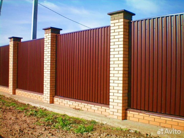 Заборы из профнастила