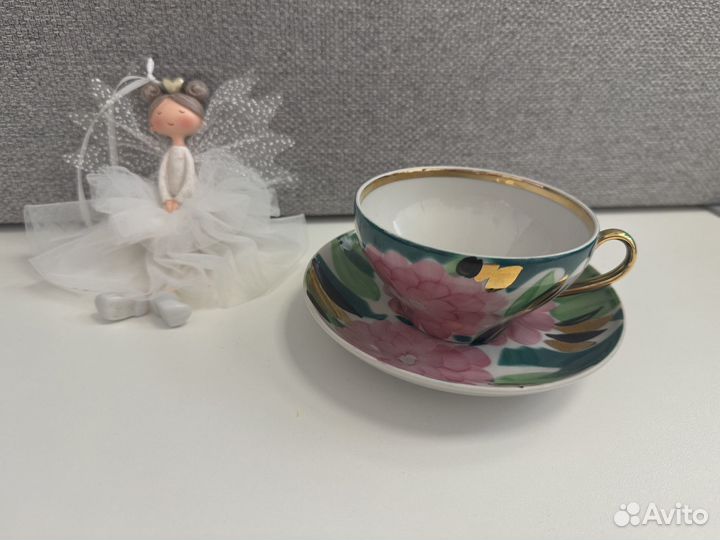 Чашка с блюдцем Дулево СССР