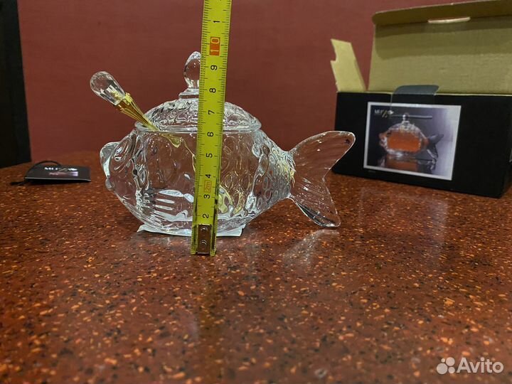 Ваза сервировочная малая стекло и джемница