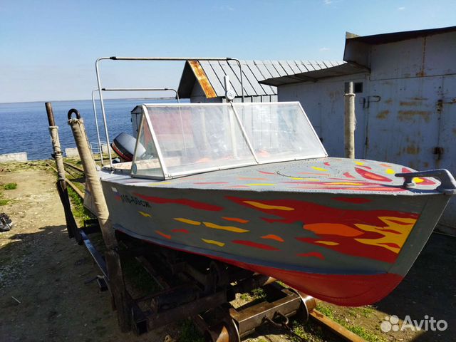 Продаётся алюминиевый катер мкм с мотором ямаха 15