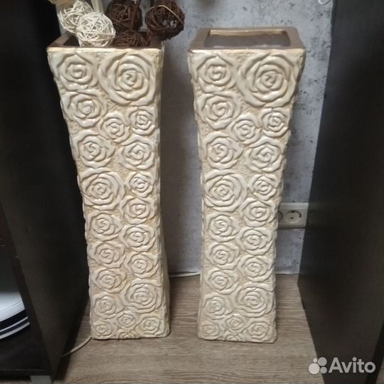 Ваза для цветов напольная 2 штуки