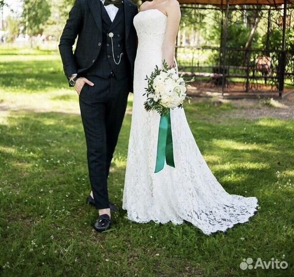 Свадебное платье со шлейфом