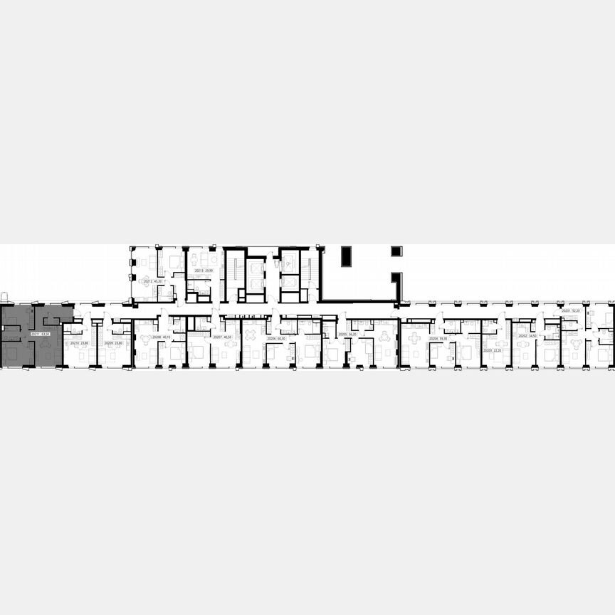 2-к. квартира, 63,5 м², 2/36 эт.