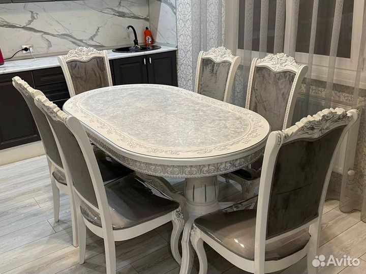 Круглый раздвижной стол Лапка Бесплатная доставка