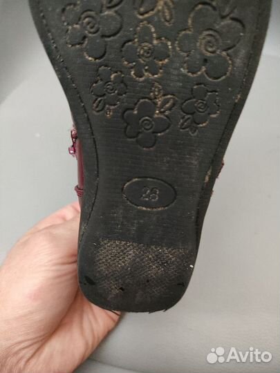 Ботинки осень для девочки 28