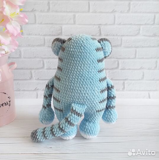 Вязаные игрушки ручной работы Тигруля