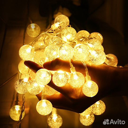 Гирлянда для украшения шарик пузырьки